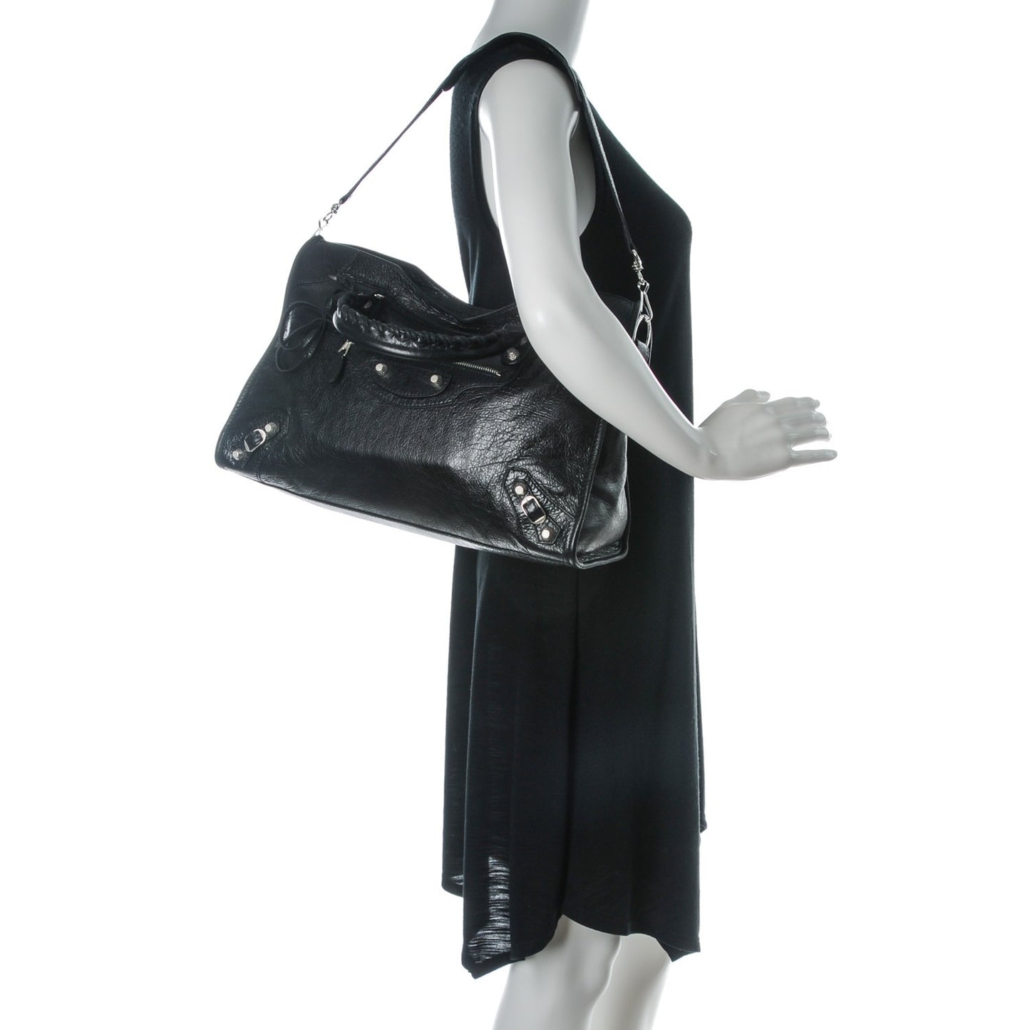 Agneau Giant 12 Silver Hardware City Black