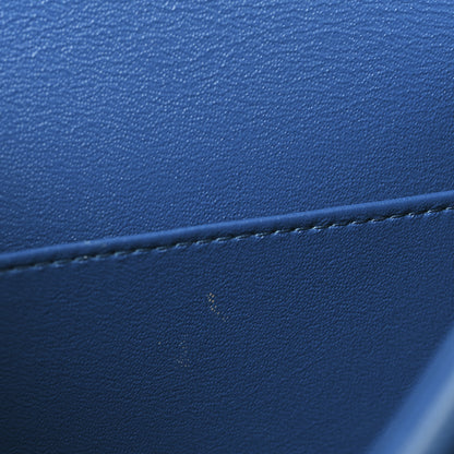 Chanel Caviar Quilted Medium Double Flap Blue 11 of 13
