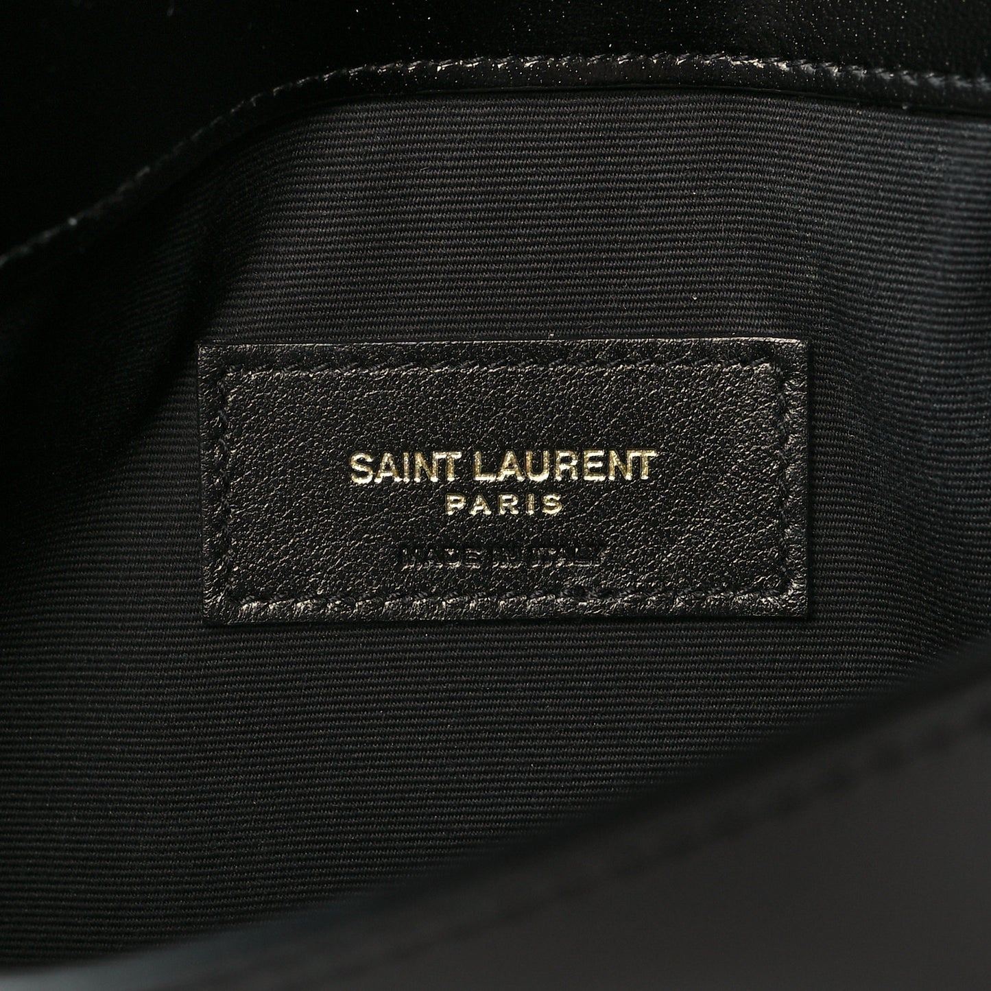Smooth Shiny Calfskin Monogram Uptown Pouch Black