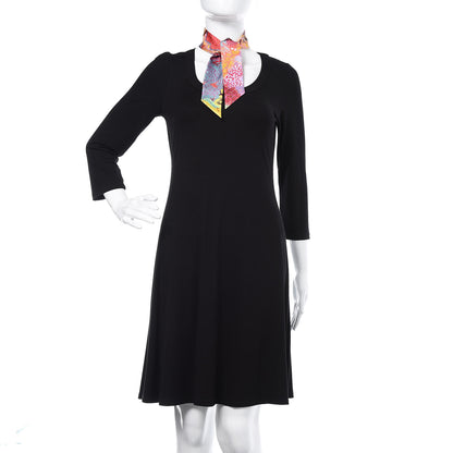 Hermes Silk Dans un Jardin Anglais Twilly Juane Vif Rouge Celadon 2 of 5