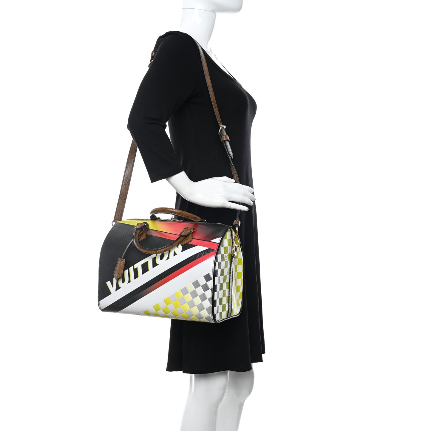 Caviar Quilted Wallet on Chain WOC Red