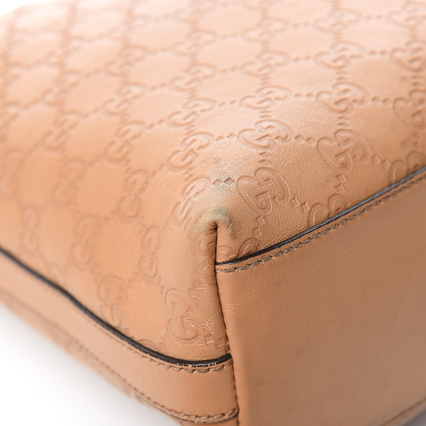Guccissima GG Charm Hobo Beige