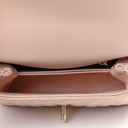 Chanel Caviar Quilted Extra Mini Coco Handle Flap Light Pink 4 of 8