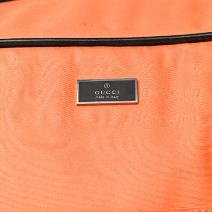 Gucci Nylon Calfskin Duffle Bag Orange 24 of 25