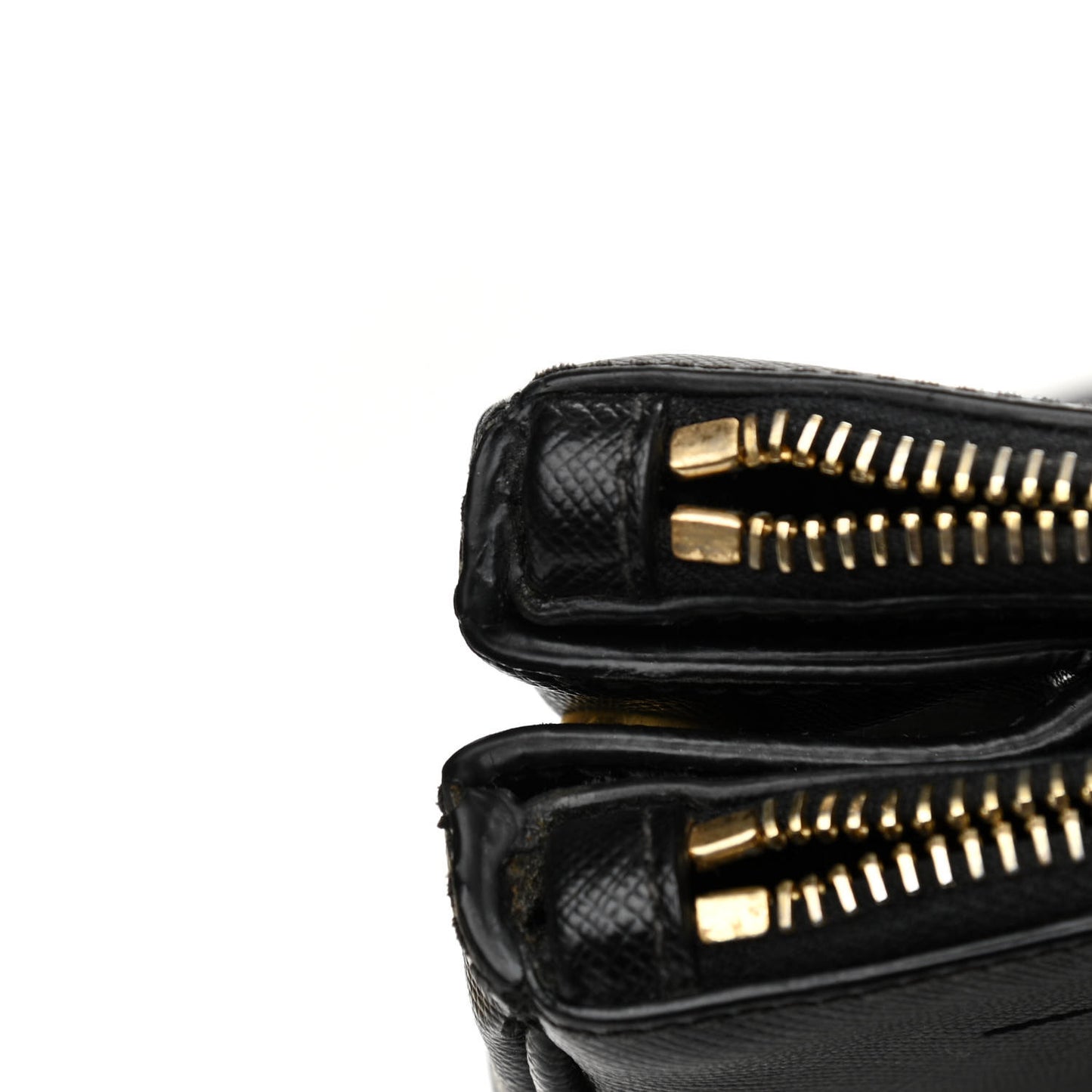 Saffiano Large Galleria Double Zip Tote Black