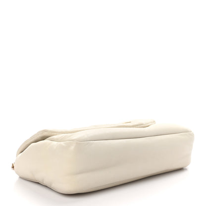 Saint Laurent Plunged Lambskin Calypso Blanc Vintage 4 of 10