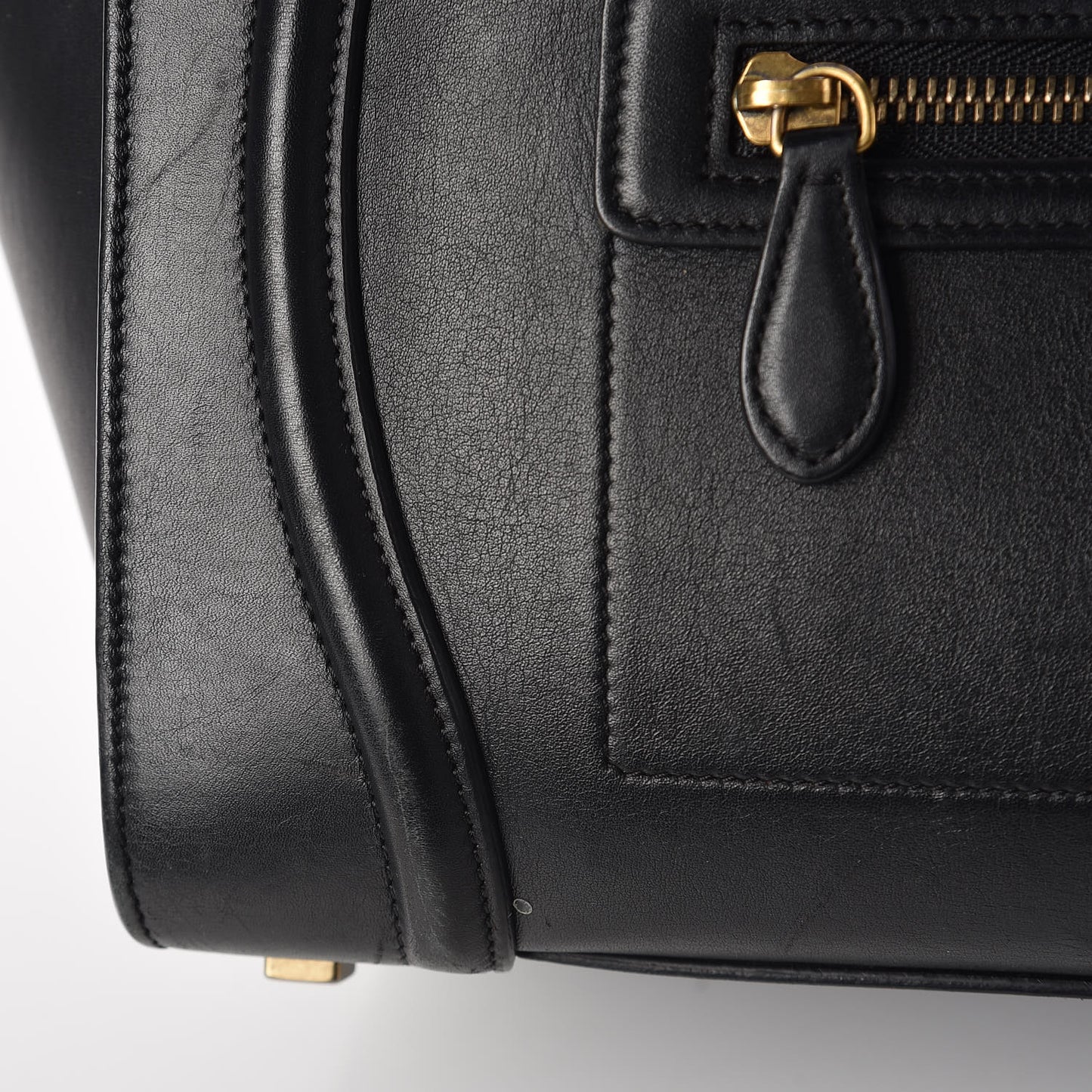 Smooth Calfskin Mini Luggage Black
