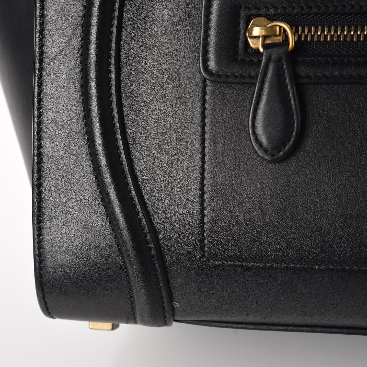 Celine Smooth Calfskin Mini Luggage Black 24 of 28