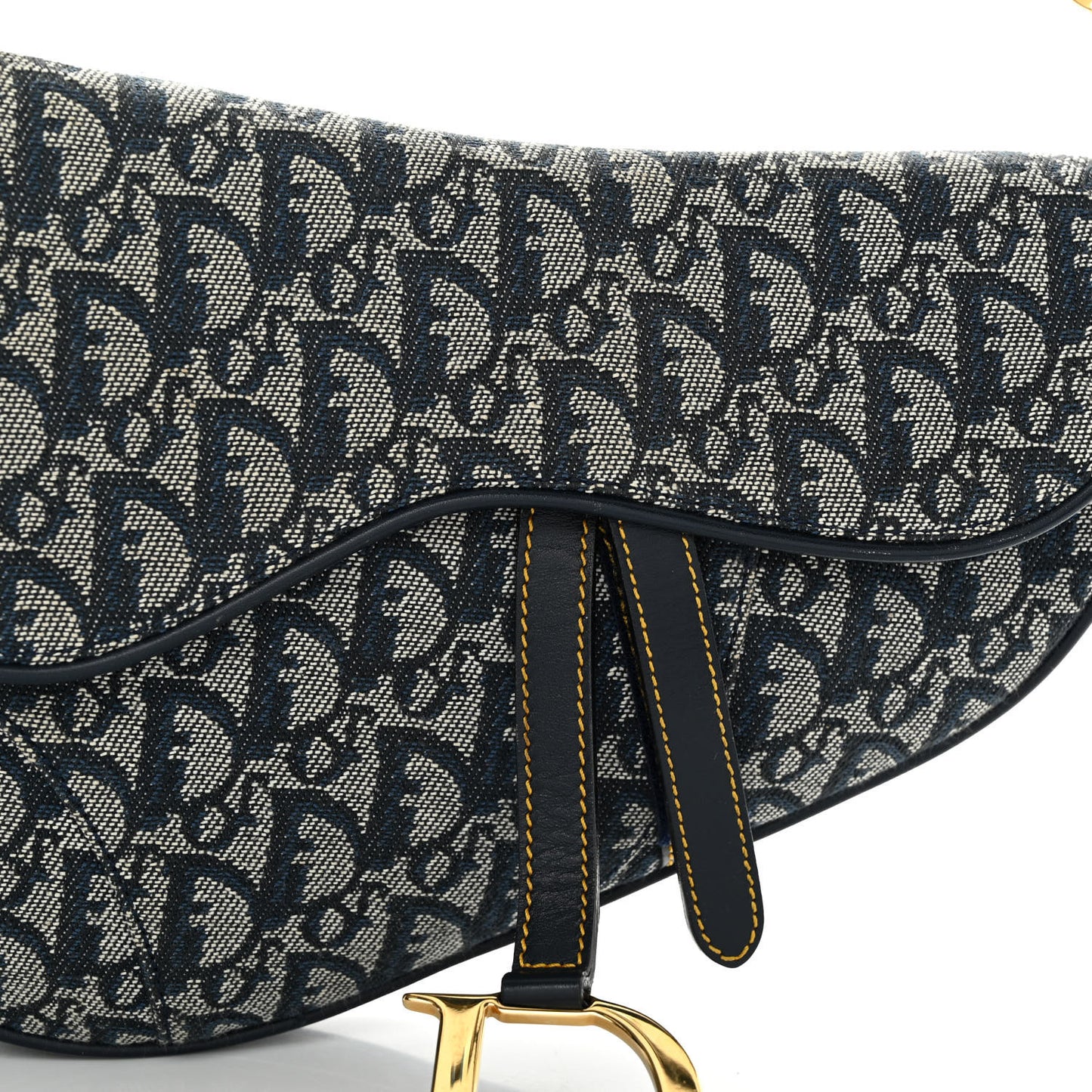 Monogram Saddle Bag Blue