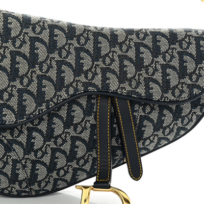 Christian Dior Monogram Saddle Bag Blue 7 of 11