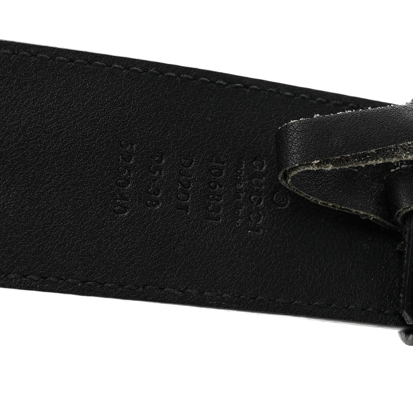 Textured Calfskin Double G 40mm Belt 95 38 Black