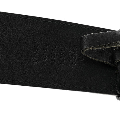 Gucci Textured Calfskin Double G 40mm Belt 95 38 Black 3 of 6
