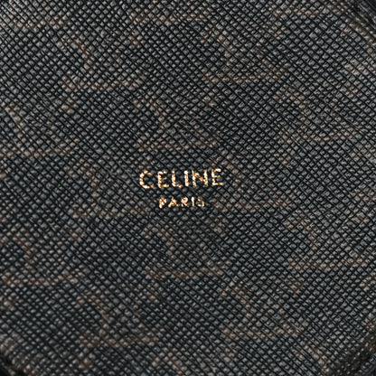Celine Triomphe Canvas Round Zip Coin Purse 8 of 10