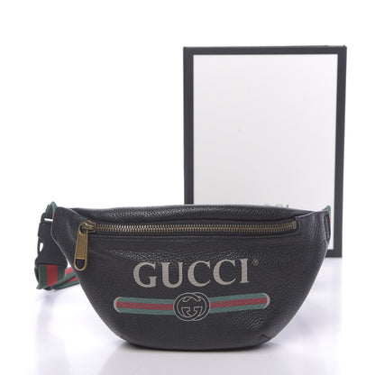Gucci Grained Calfskin Small Logo Belt Bag Black 11 of 11