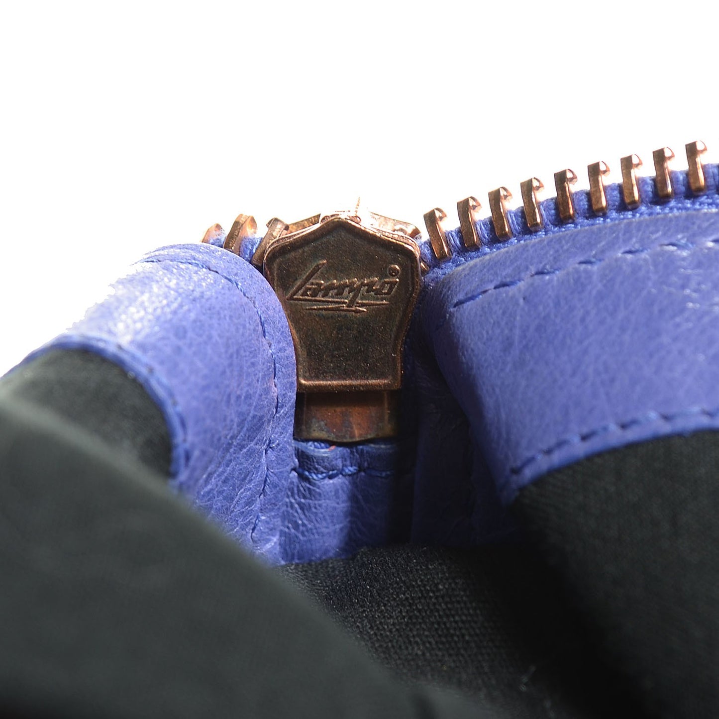 Agneau Giant 21 Rose Gold Hardware Work Bleu Lavande