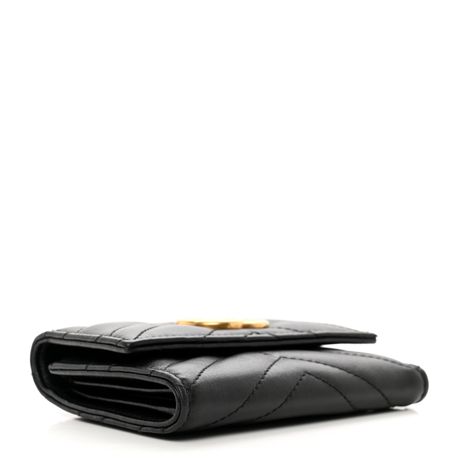 Gucci Calfskin Matelasse GG Marmont Wallet Black 4 of 9