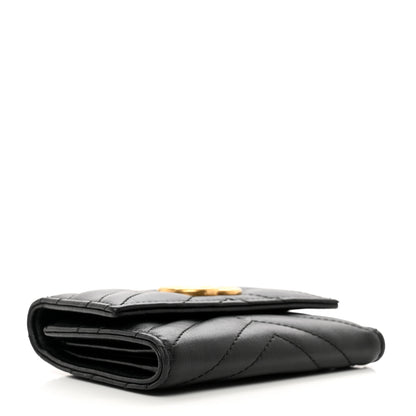 Gucci Calfskin Matelasse GG Marmont Wallet Black 4 of 9