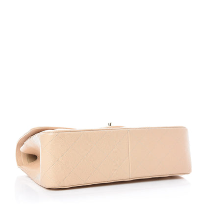Chanel Caviar Quilted Jumbo Double Flap Light Beige 4 of 10