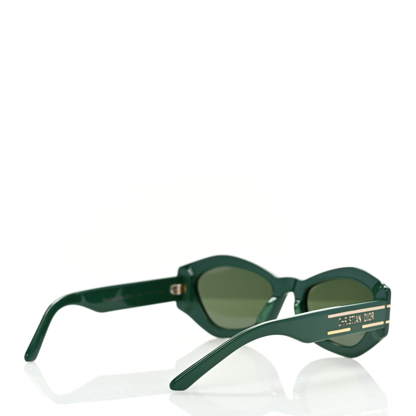 Acetate DiorSignature B1U Butterfly Sunglasses Green