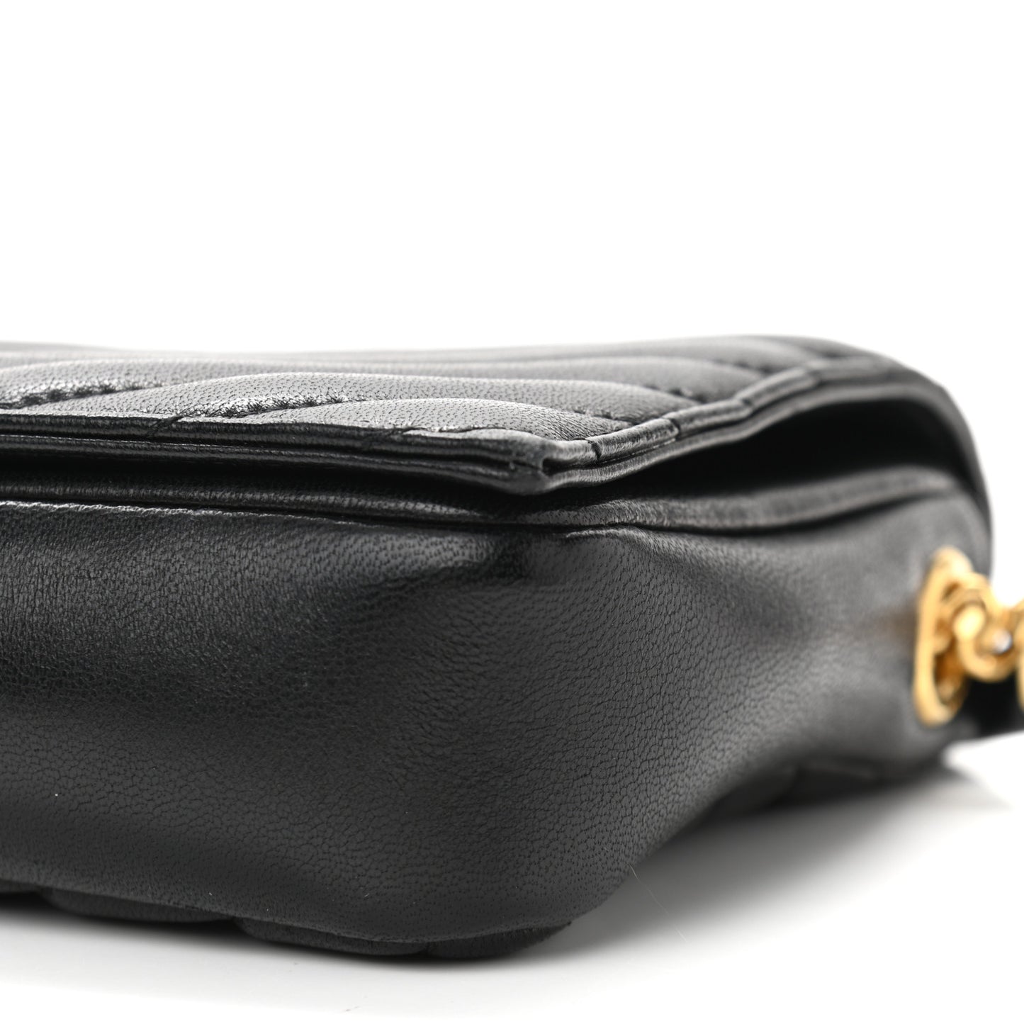 Lambskin Matelasse Monogram Kate 99 Black