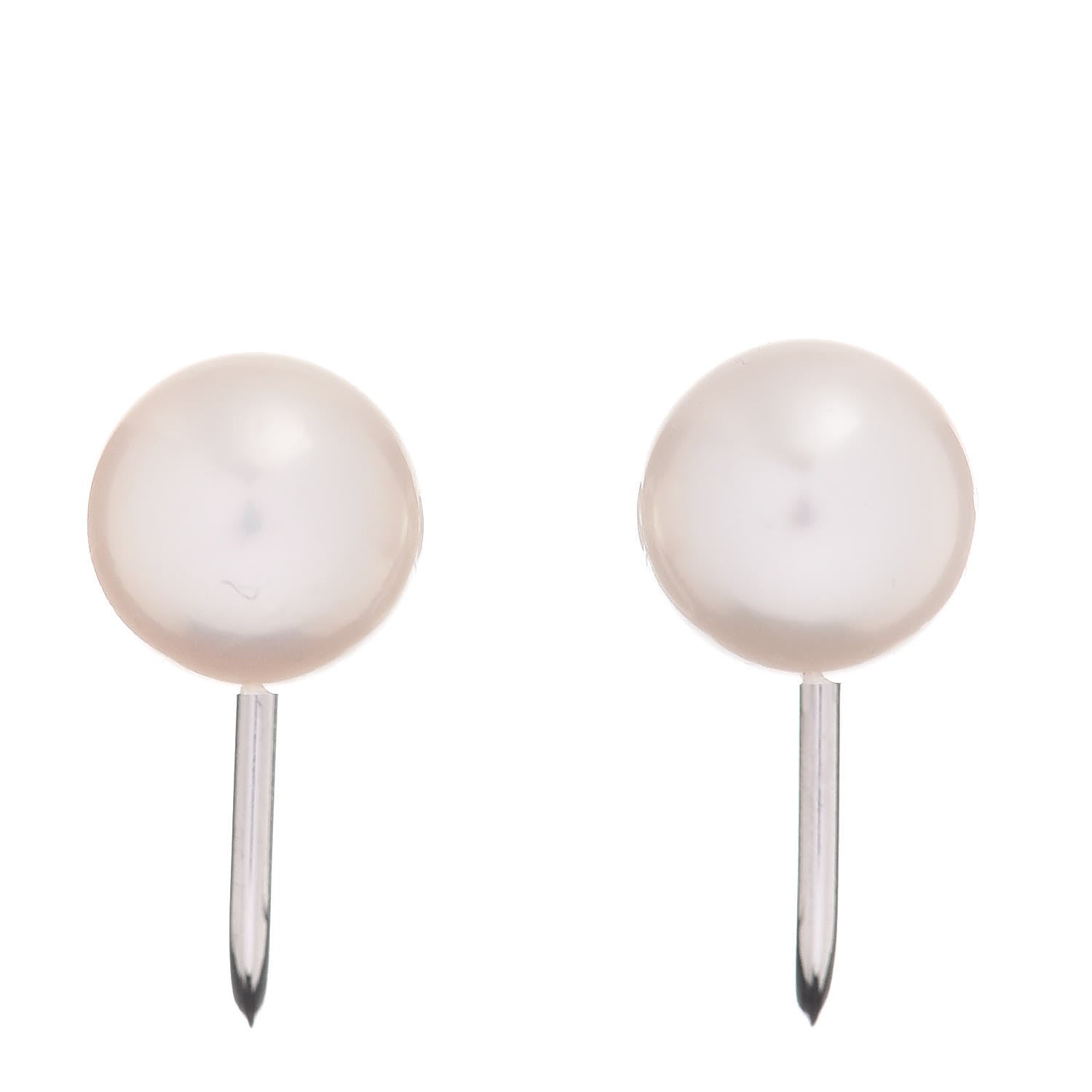 Mikimoto 14K White Gold 7-7.5mm Akoya Pearl Screw-Back Earrings 1 of 4