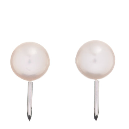 Mikimoto 14K White Gold 7-7.5mm Akoya Pearl Screw-Back Earrings 1 of 4