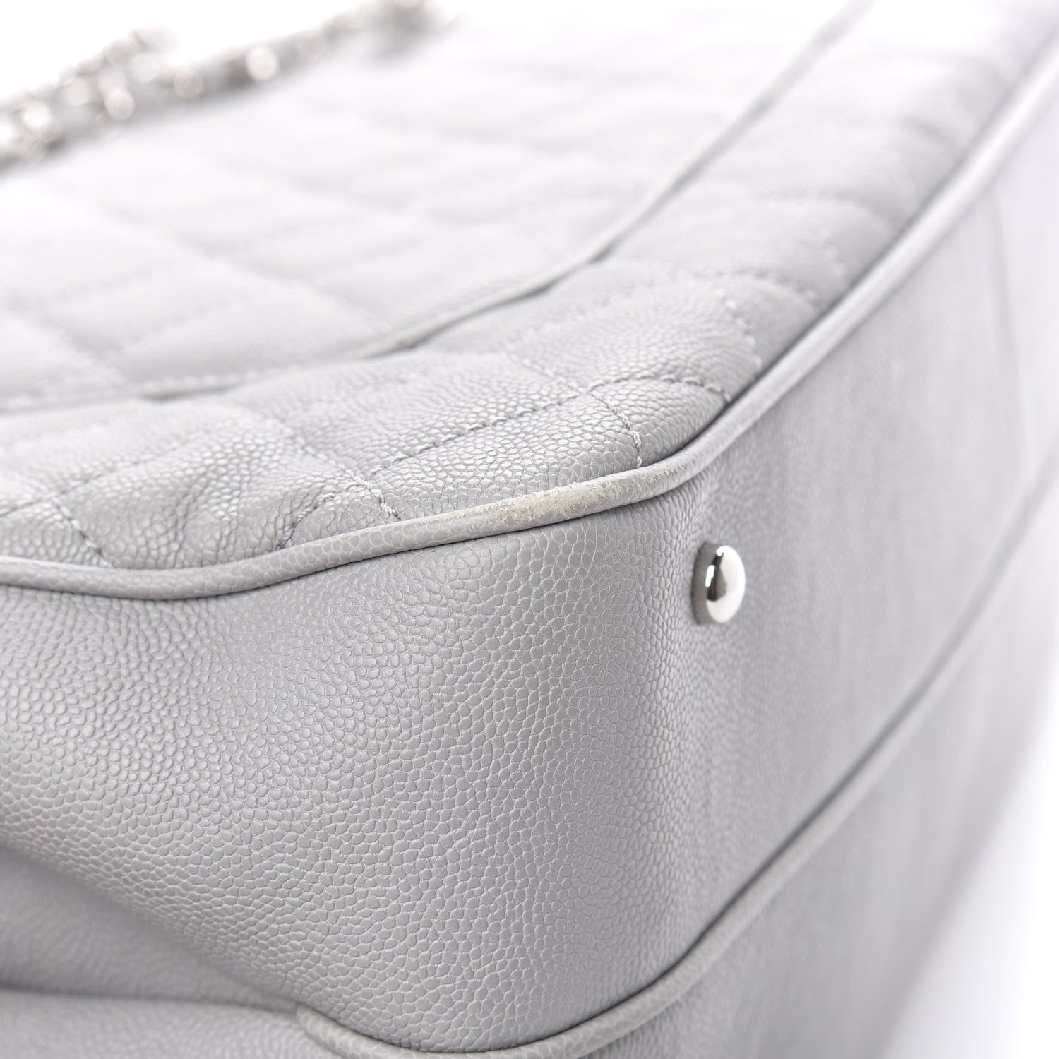 Chanel Caviar Quilted Large Urban Companion Top Handle Shopping Tote Grey 10 of 12