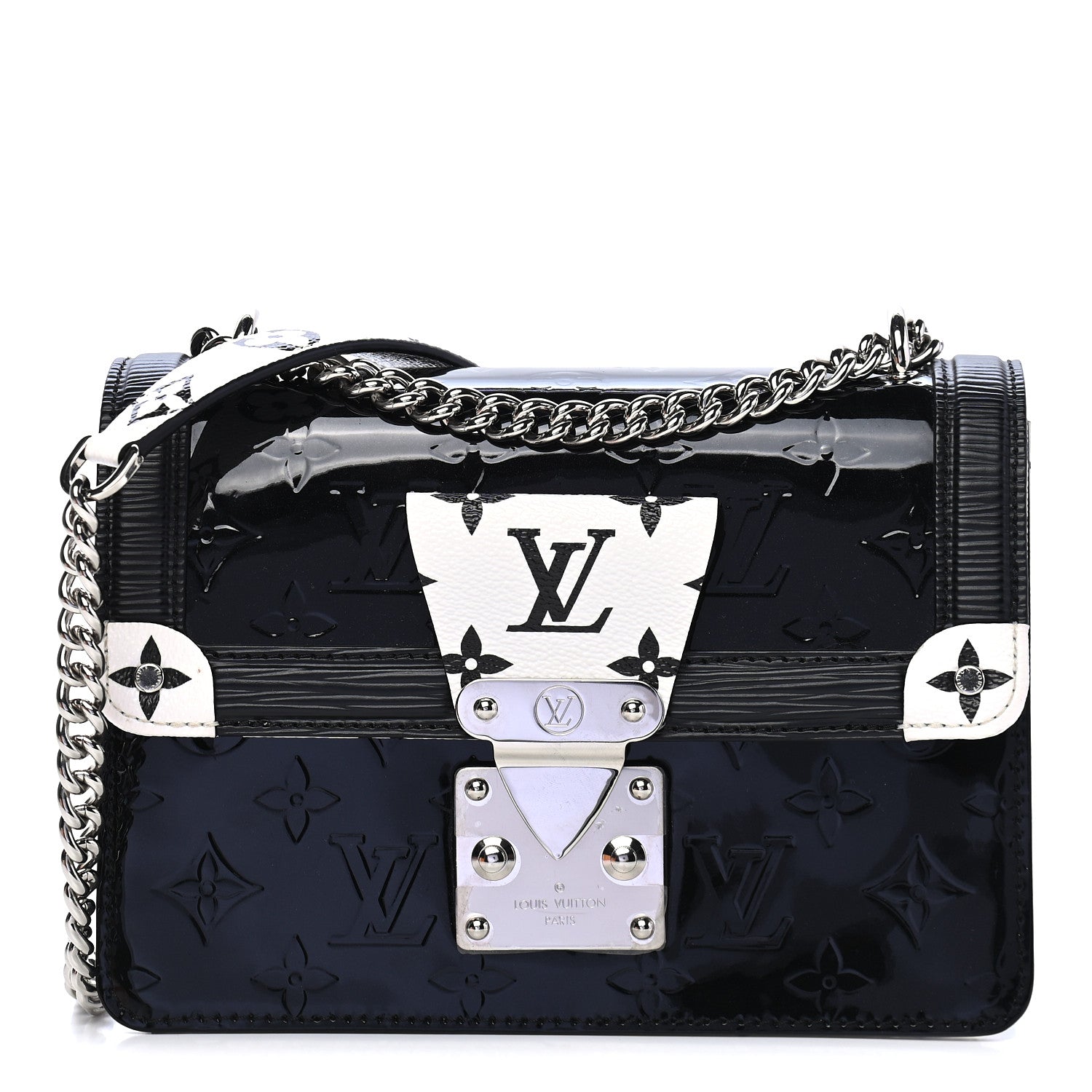 Louis Vuitton Vernis Epi Monogram Wynwood Black White 1 of 10