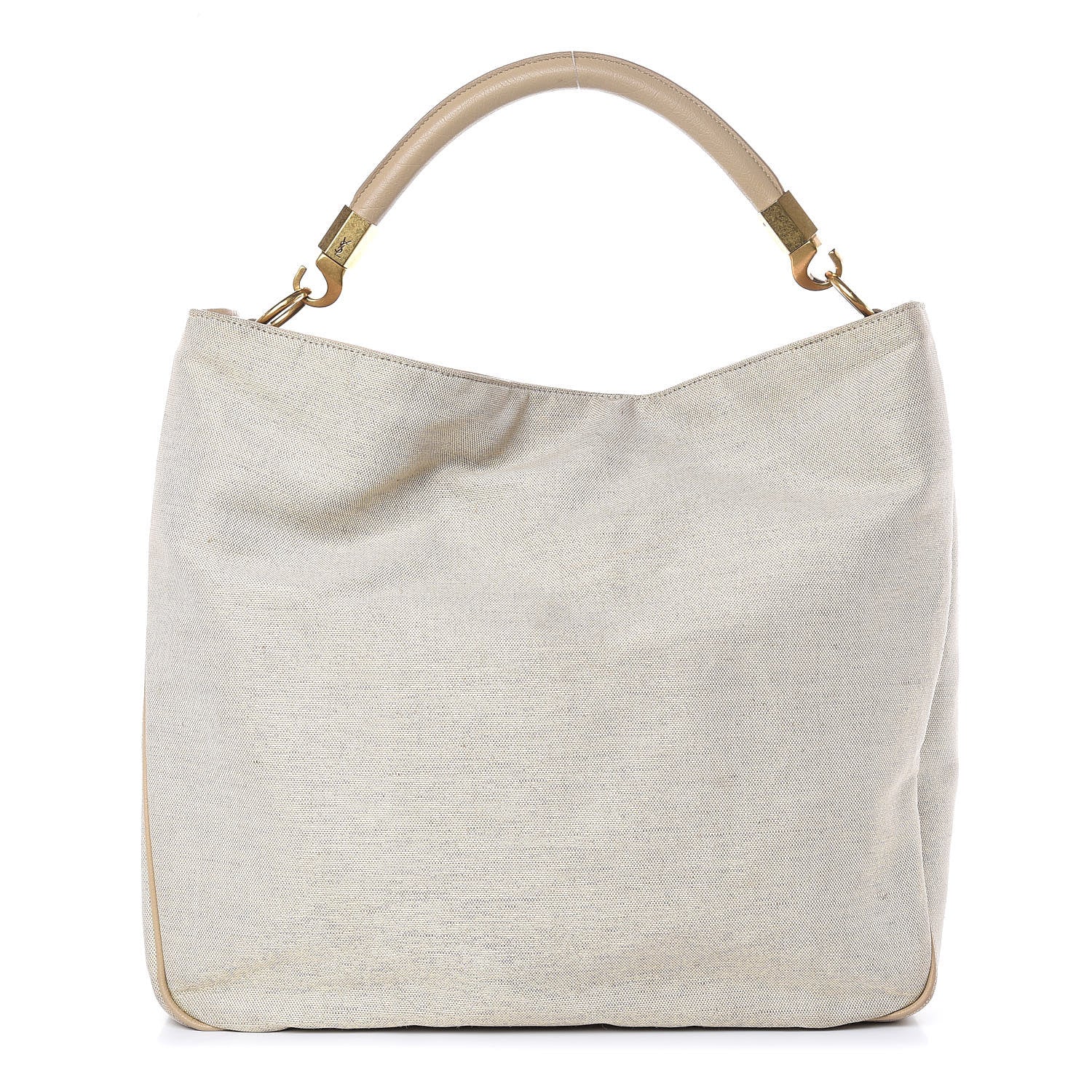 Saint Laurent Canvas Sheepskin Large Roady Beige 1 of 17