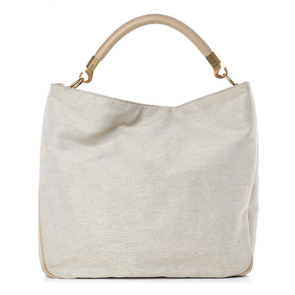 Saint Laurent Canvas Sheepskin Large Roady Beige 1 of 17