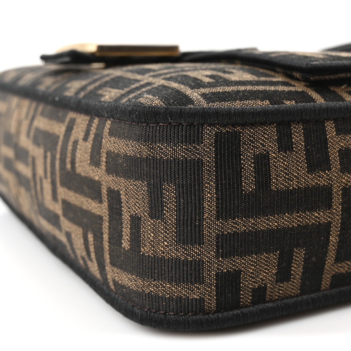 Fabric Jacquard FF 1974 Medium Baguette Tobacco Moro Black