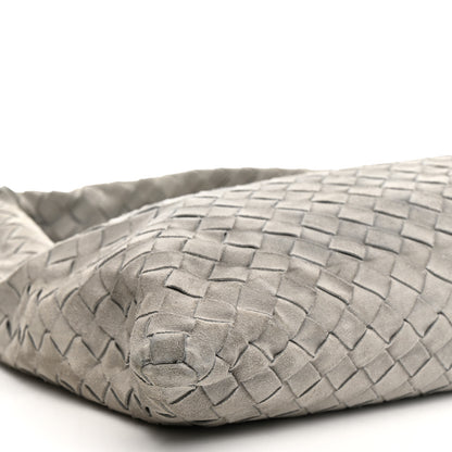 Bottega Veneta Suede Intrecciato Small Hop Sterling 10 of 11