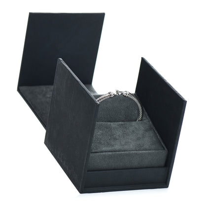 David Yurman Sterling Silver Diamond 5mm Cable Buckle Bracelet 5 of 5
