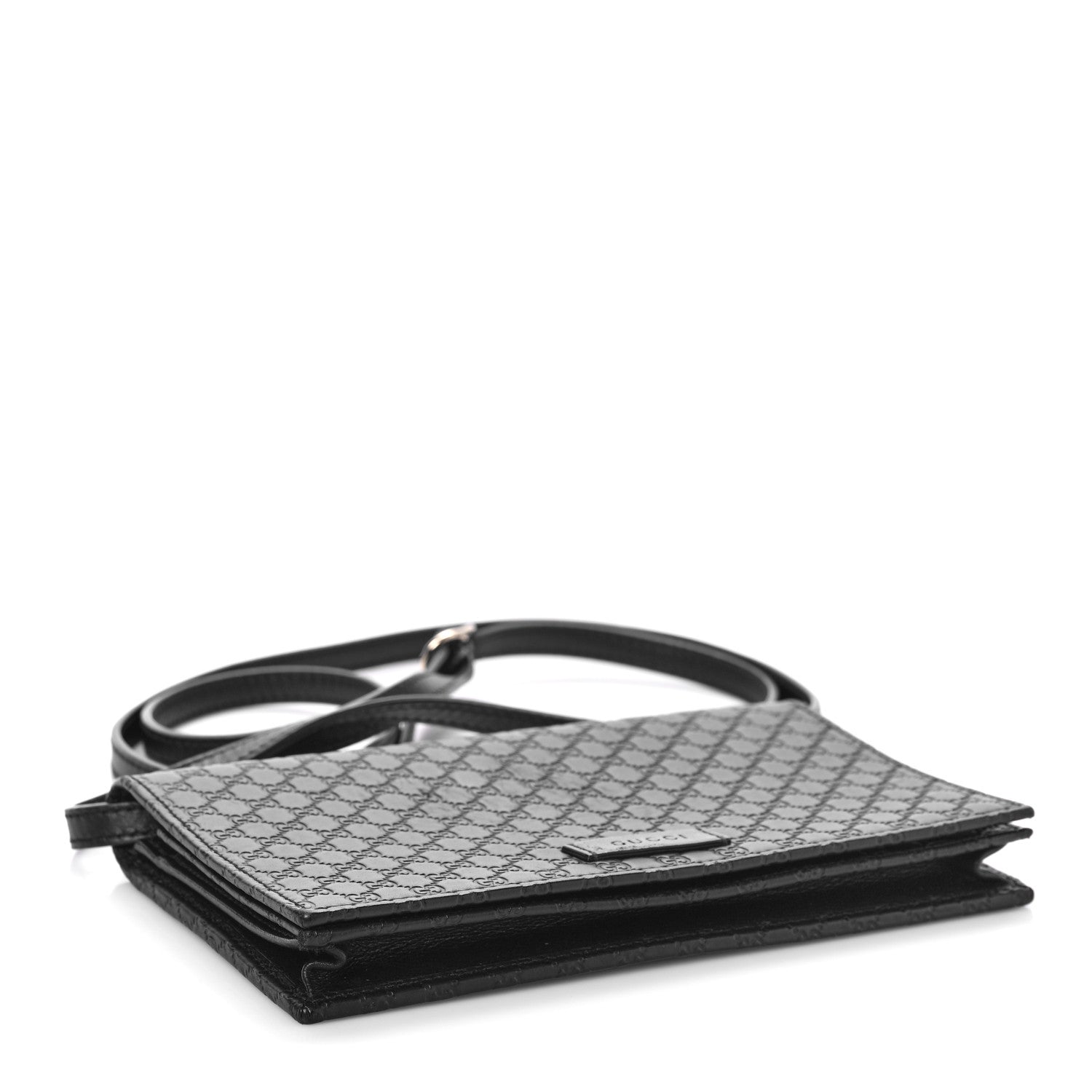 Gucci Microguccissima Crossbody Wallet Black 4 of 8