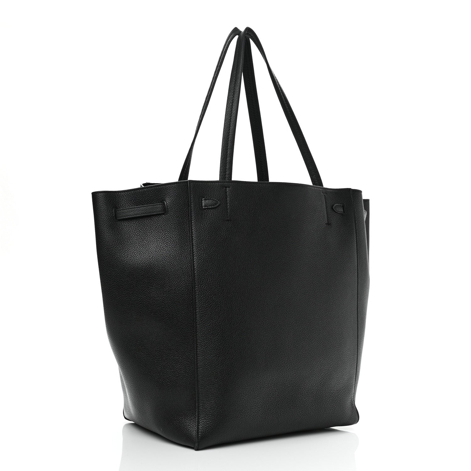 Celine Soft Grained Calfskin Medium Belt Cabas Phantom Black 3 of 11
