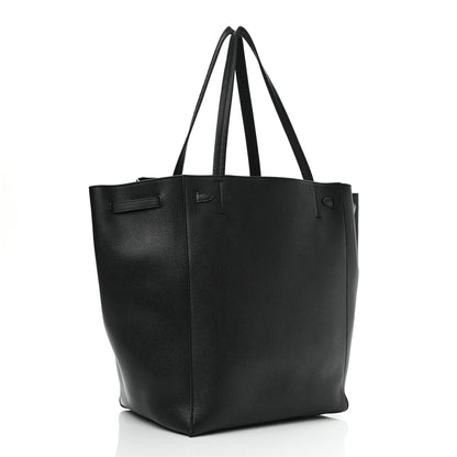 Celine Soft Grained Calfskin Medium Belt Cabas Phantom Black 3 of 11