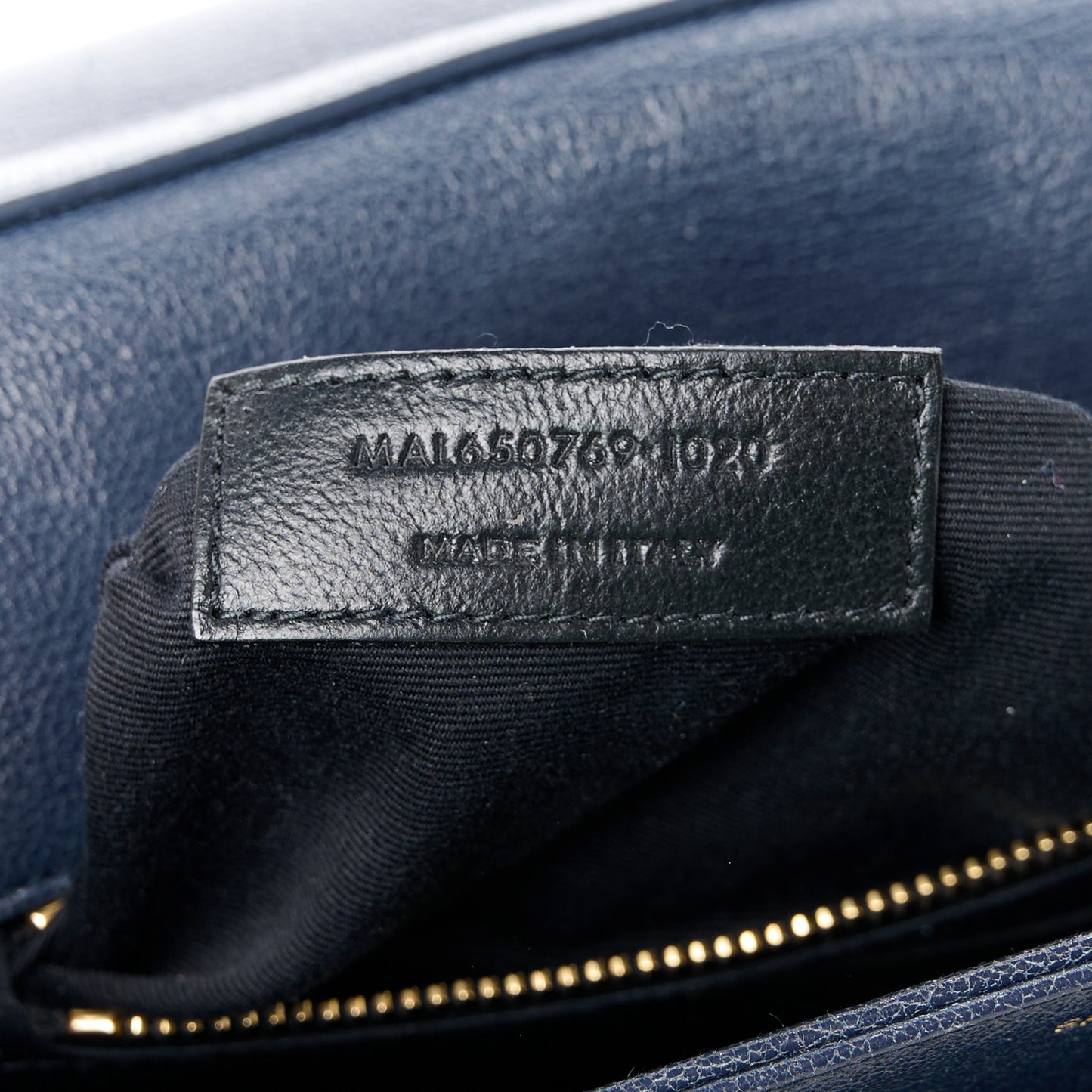Lambskin Quilted Mini Becky Chain Bag Blue Charron