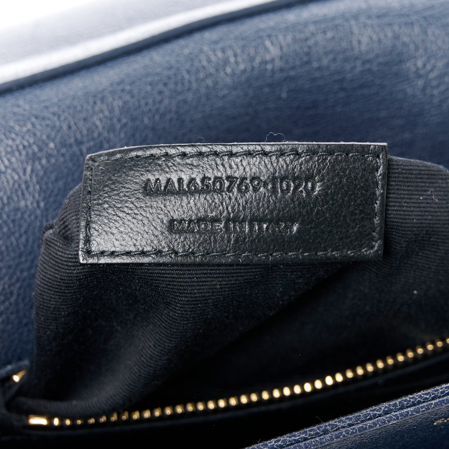 Saint Laurent Lambskin Quilted Mini Becky Chain Bag Blue Charron 7 of 11