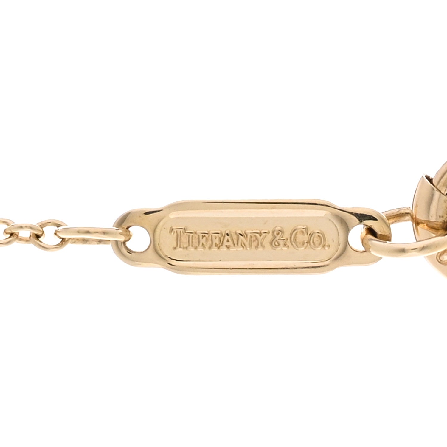 Tiffany 18k Yellow Gold Cross Stitch Pendant Necklace 4 of 4