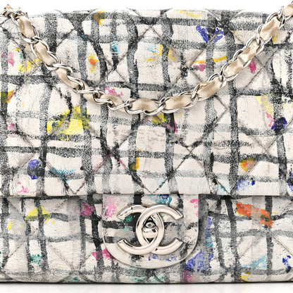 Chanel Calfskin Hand Painted Graffiti Flap Multicolor 8 of 11