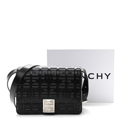 Givenchy Calfskin 4G Embossed Medium Shoulder Bag Black 10 of 10