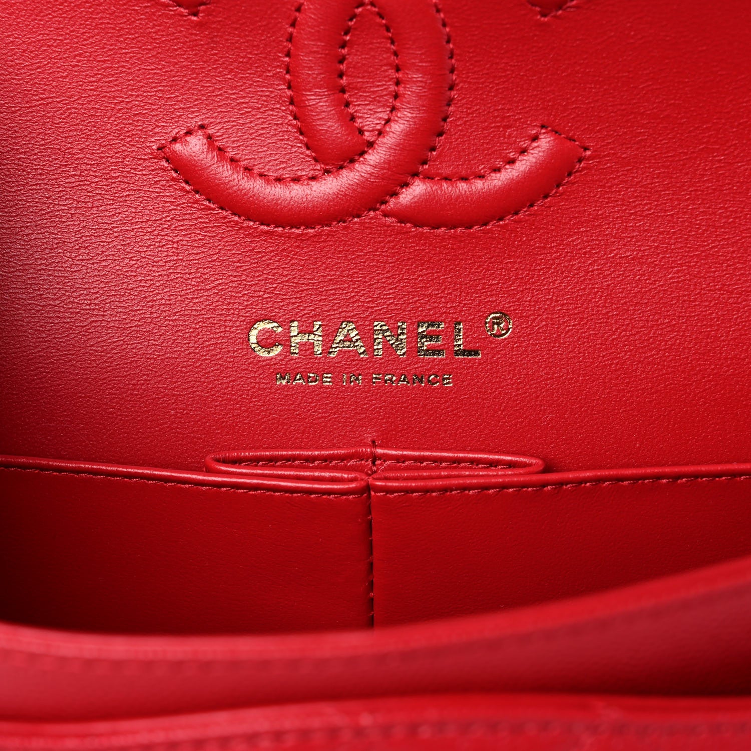 Chanel Caviar Quilted Small Double Flap Red 6 of 11