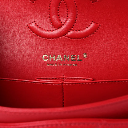 Chanel Caviar Quilted Small Double Flap Red 6 of 11