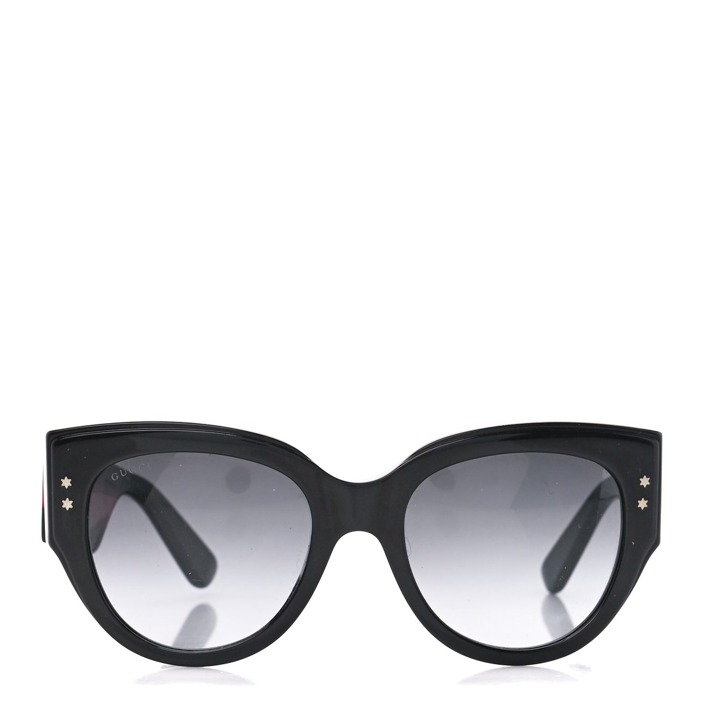 Acetate Oversized Rectangle Frame Web Sunglasses GG3864/S Black