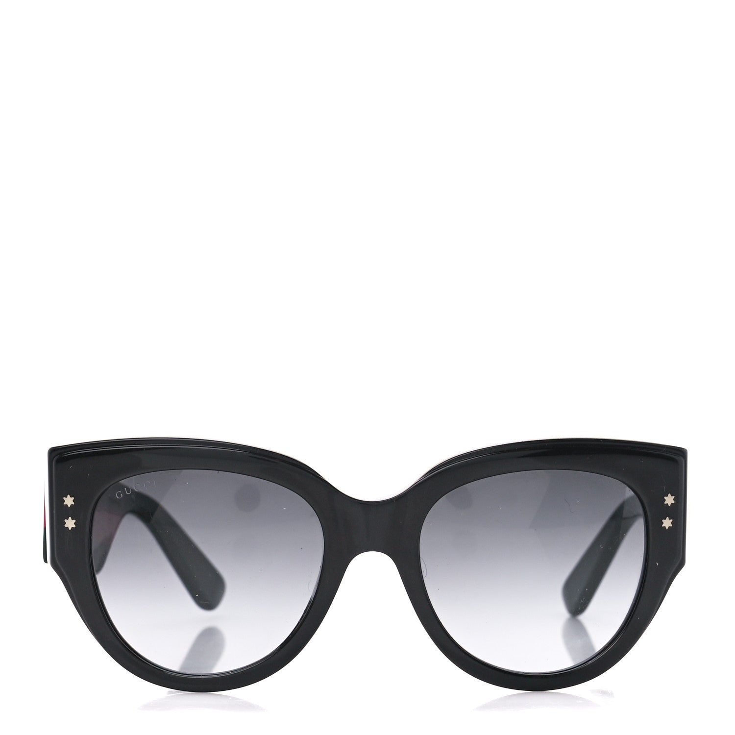 Gucci Acetate Oversized Rectangle Frame Web Sunglasses GG3864/S Black 2 of 8