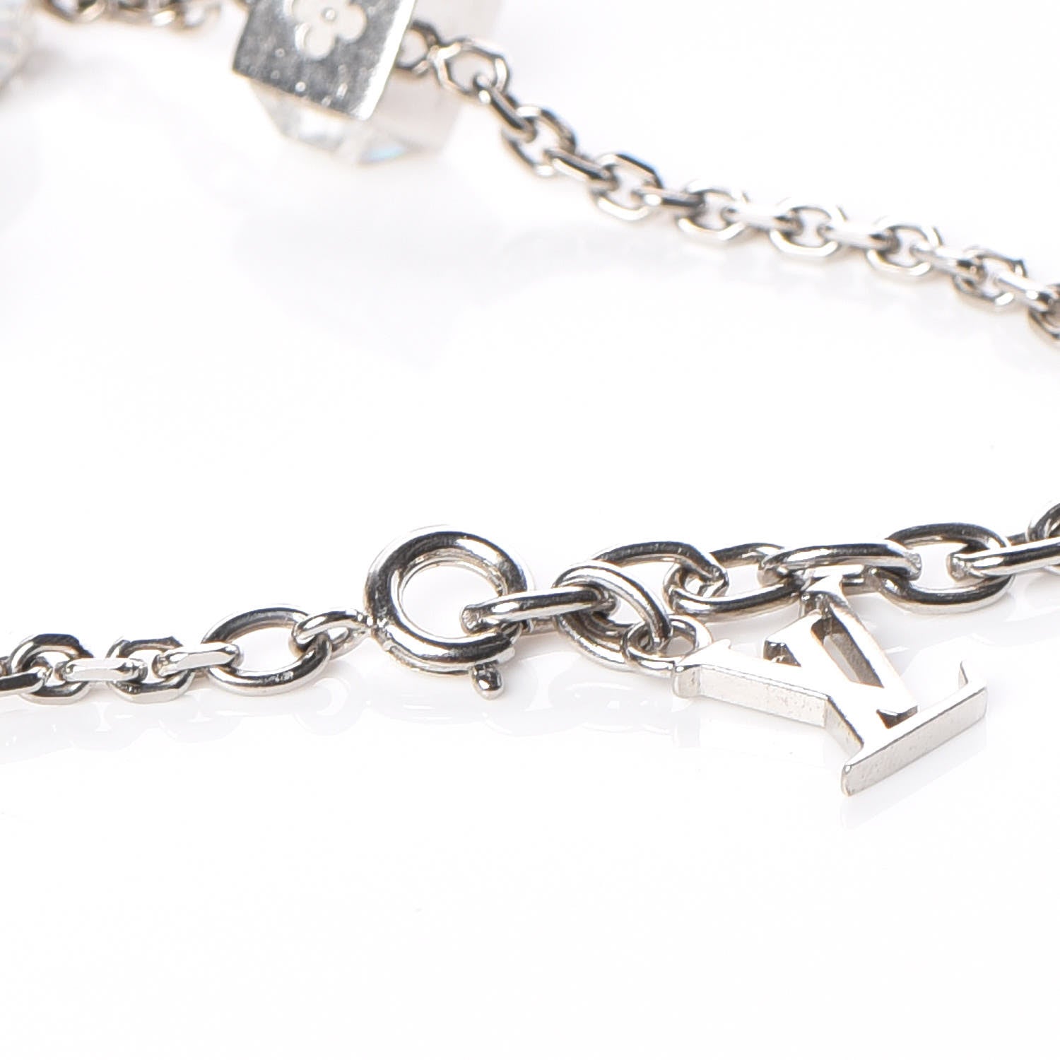 Louis Vuitton Swarovski Gamble Damier Bracelet Silver 3 of 3