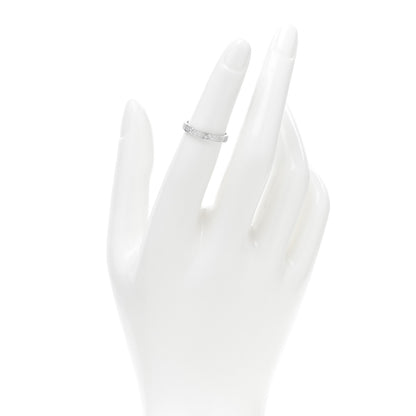 Cartier 18K White Gold Diamond 2.6mm LOVE Paved Band Ring 48 4.5 2 of 4