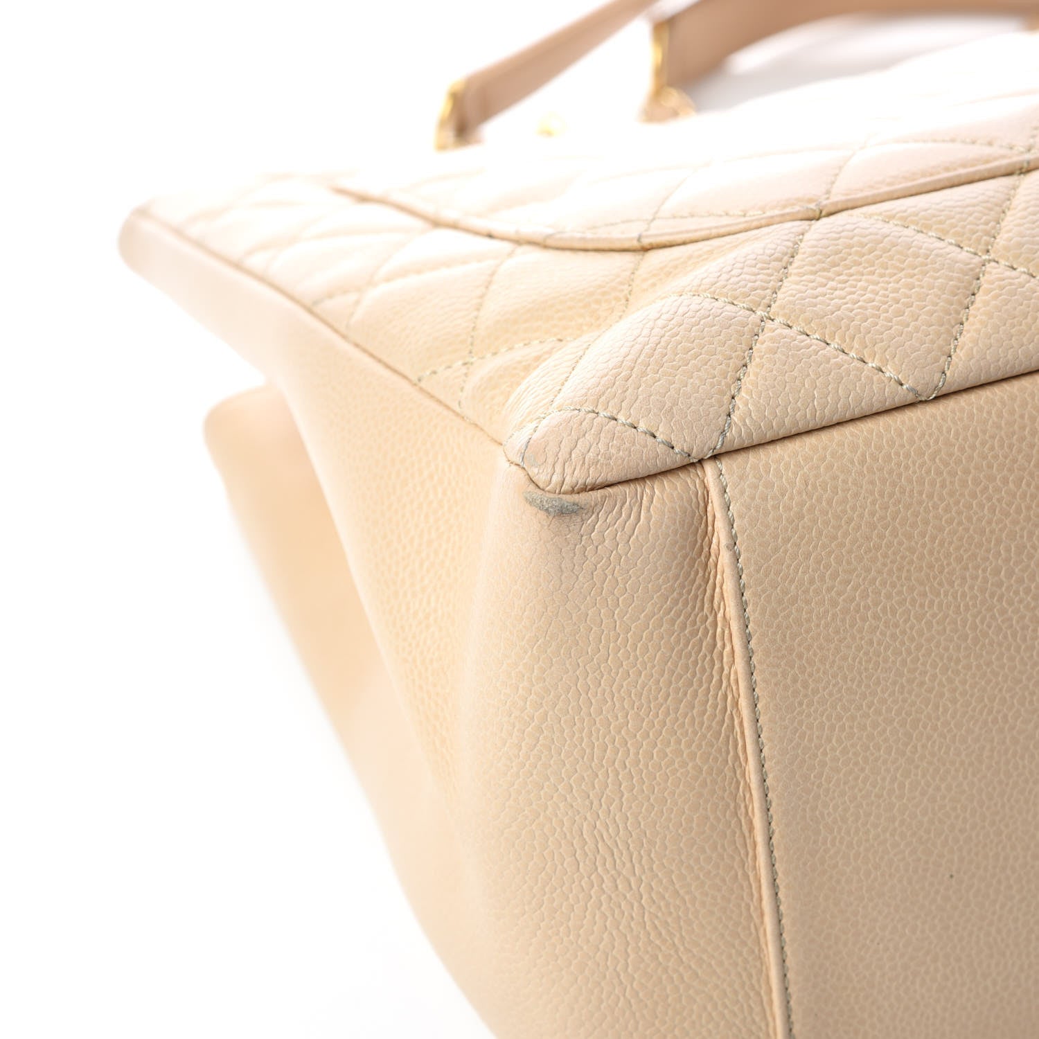 Chanel Caviar Quilted Grand Shopping Tote GST Beige Clair 26 of 27