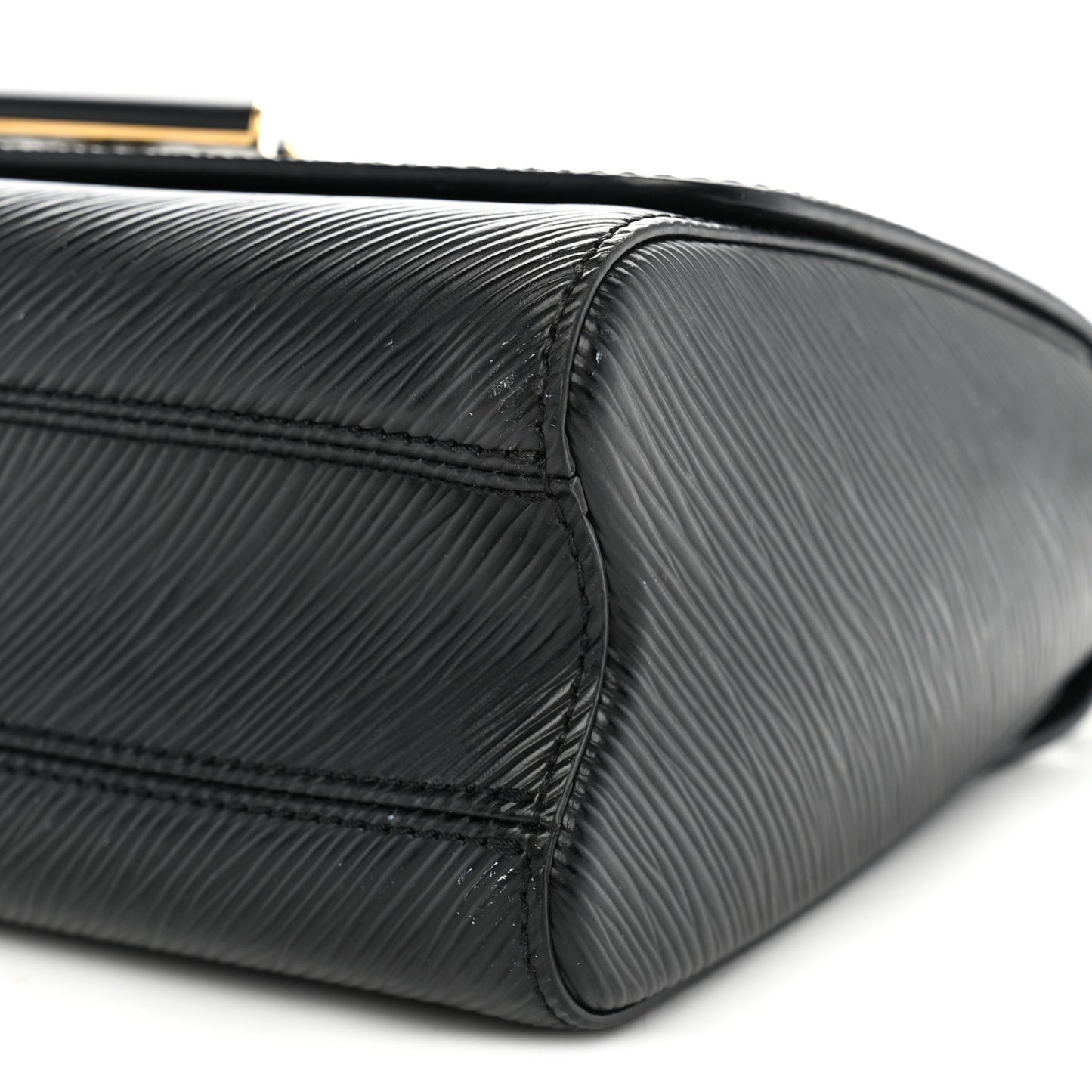 Epi Twist Shoulder Bag MM Matte Black Gold
