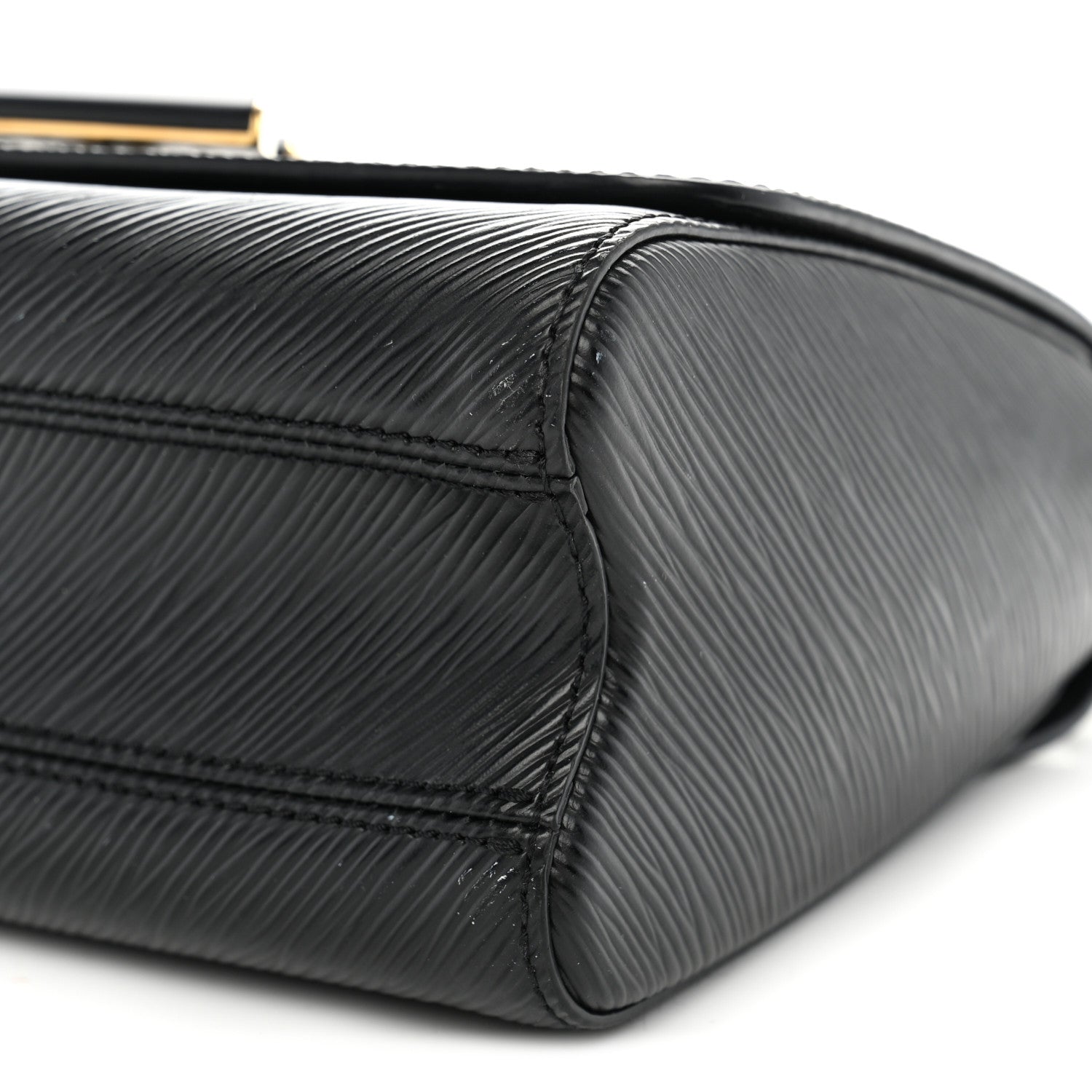 Louis Vuitton Epi Twist Shoulder Bag MM Matte Black Gold 9 of 11